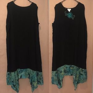 Anna Maxwell black summer dress